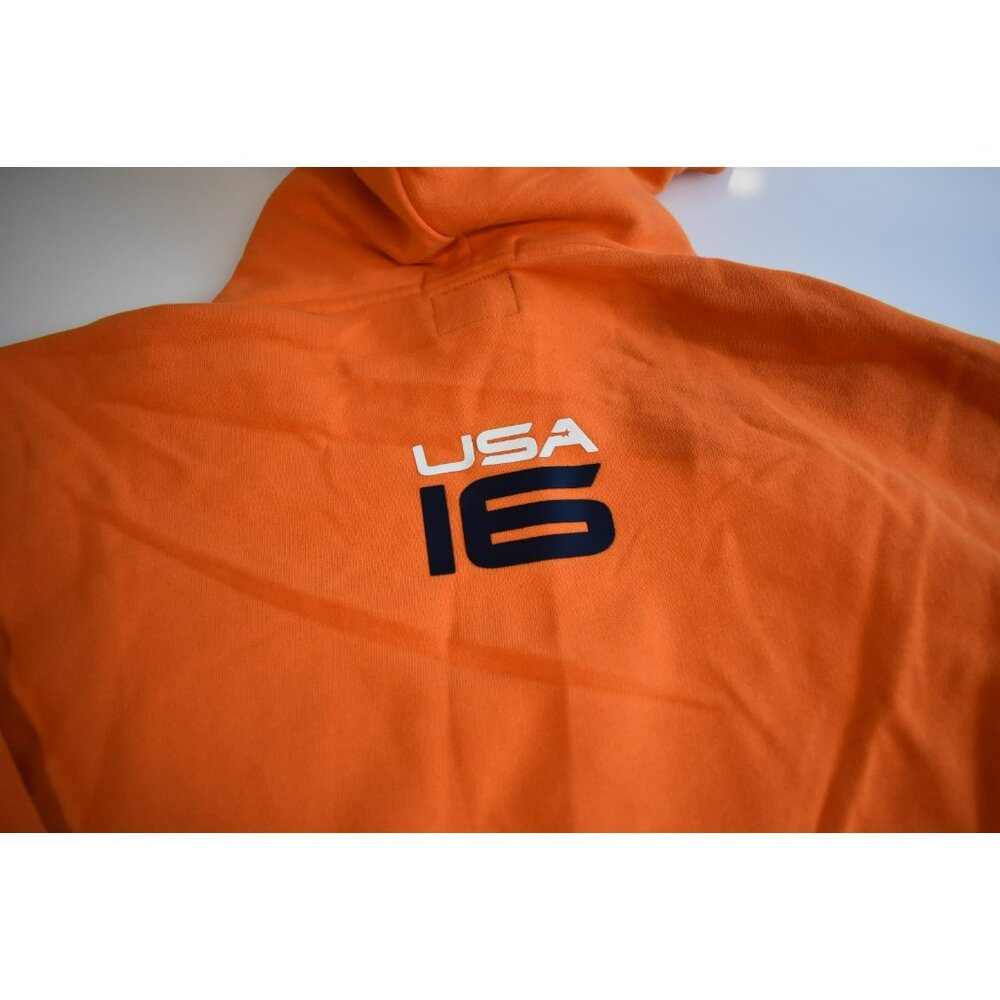 Polo Ralph Lauren Mens 2XL Orange United States Olympic Team Hoodie 2016 - Picture 10 of 10